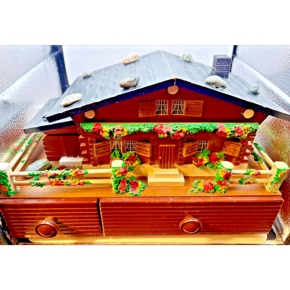 Tony Sonic Other - Vintage Japanese-Made Swiss Chalet Style Musical Jewelry Box